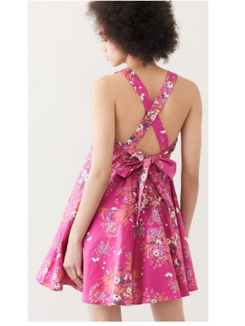 Free people floral mini dress with pockets - Picture 5 of 9